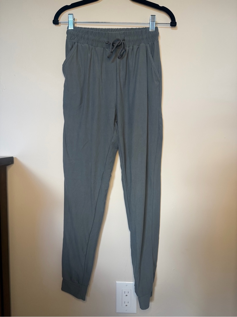 Gray Drawstring Jogger Pants